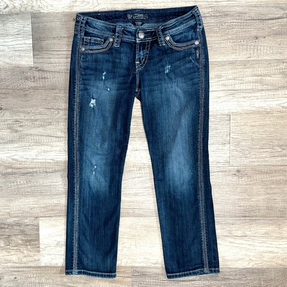 Silver Jeans Denim - SILVER JEANS Twisted Capri (Size 26)